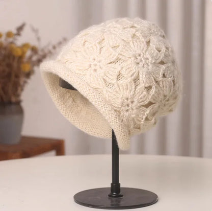 Handmade Double Layer Rolled Edge Knit Bucket Hat