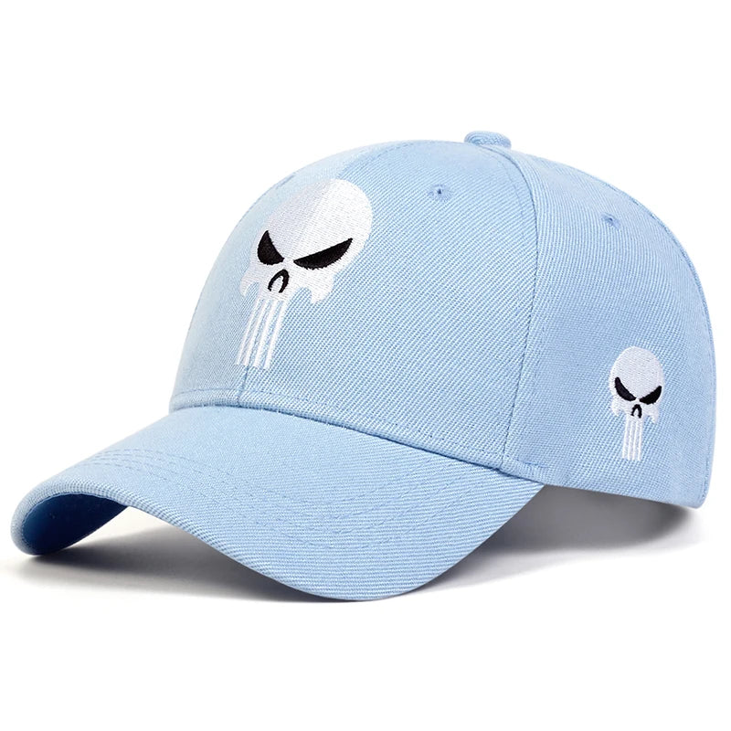 Unisex Skull Head Embroidery Baseball Caps