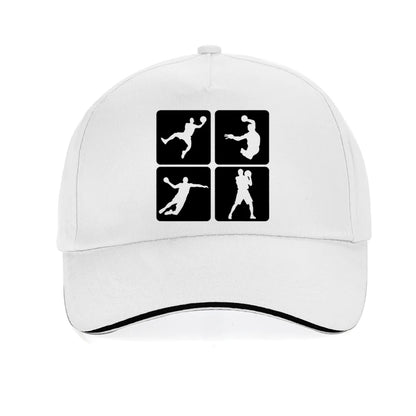Handball Print Hip Hop Adjustable Baseball Cap