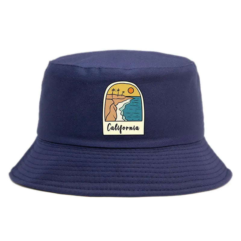 California Sun Pattern Reversible Outdoor Bucket Hat
