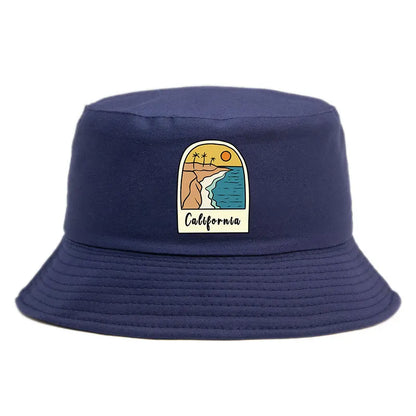 California Sun Pattern Reversible Outdoor Bucket Hat