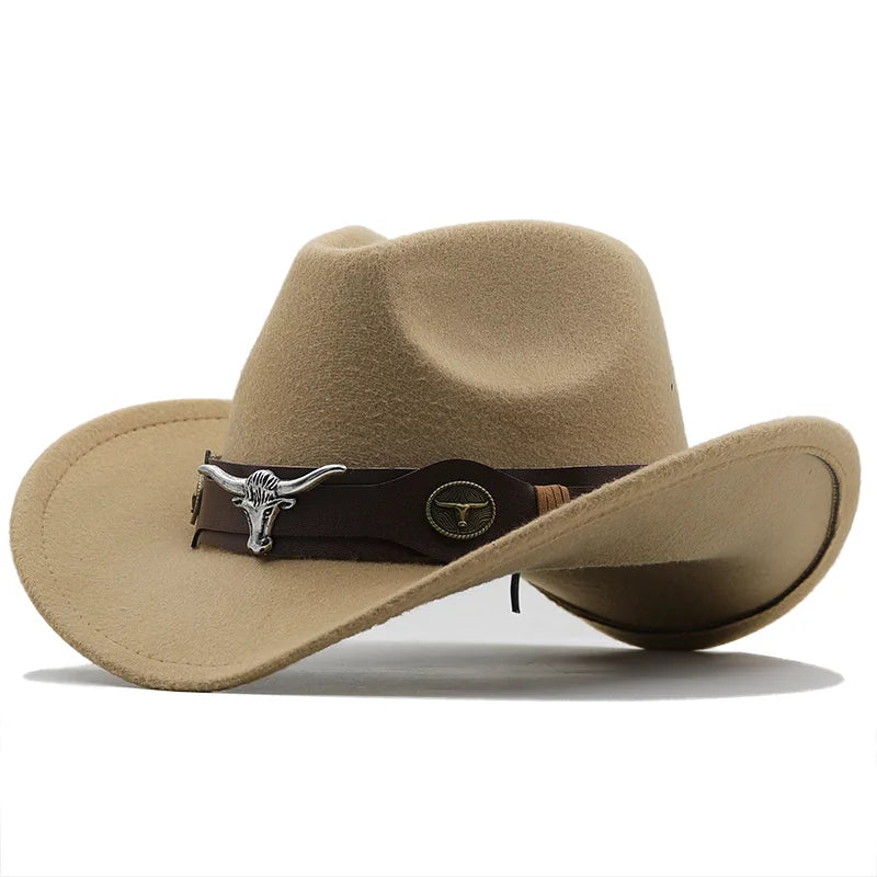 Black Wool Western Cowboy Hat