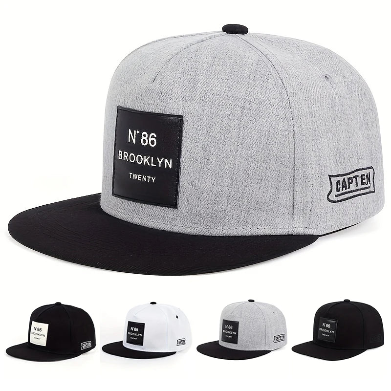 Unisex Brooklyn Print Label Embroidery Hip-hop Hats
