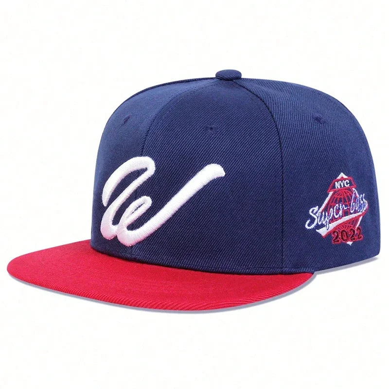 W Letter Embroidered Baseball Cap