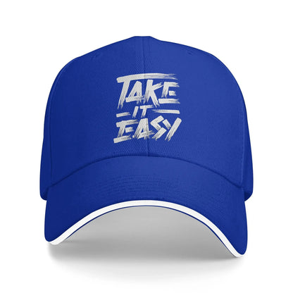 Art Letter Summer Take It Easy Baseball Cap