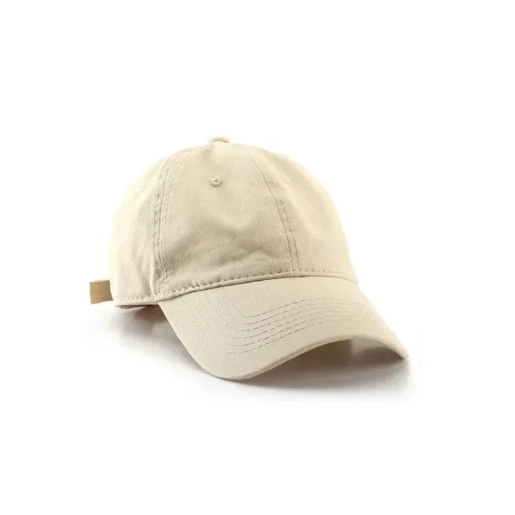Simple Solid Color Cotton Baseball Cap