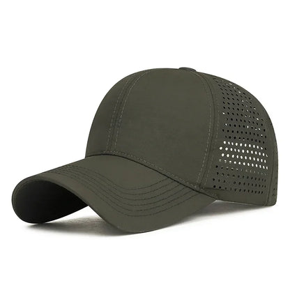 Lightweight Quick Dry Laser Punched Baseball Cap