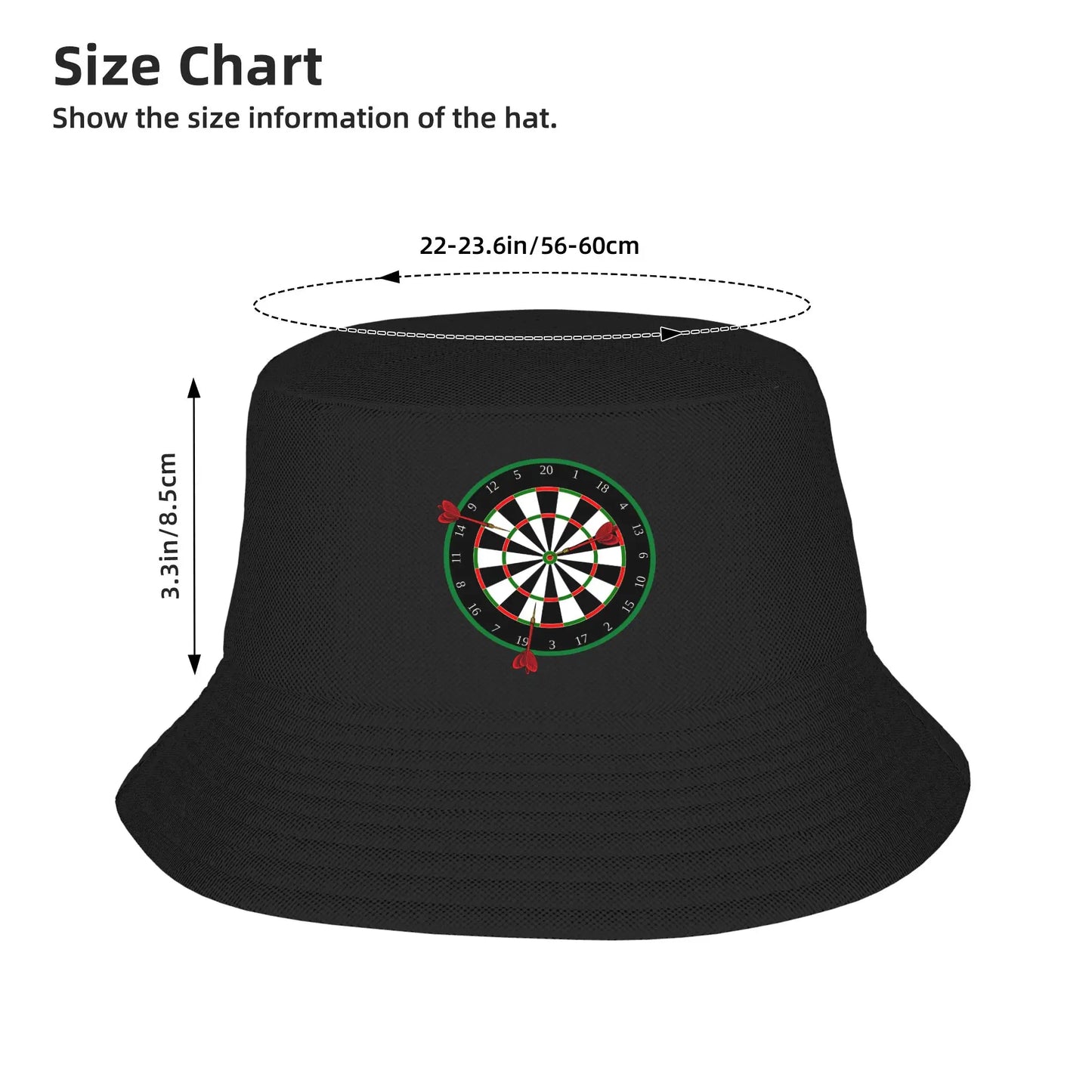Dartboard Game Hip Hop Bucket Hat