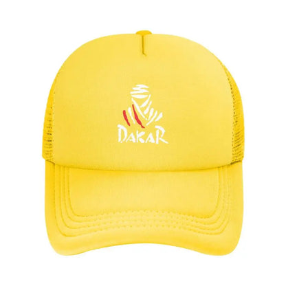 Cycling Dakar Rally Print Mesh Hip Hop Baseball Cap