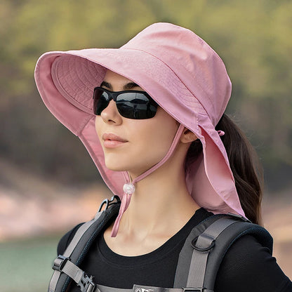 European American Wide Brim Sun Bucket Hat