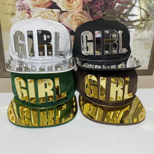 American Letter Personalized Hip Hop Snapback Cap