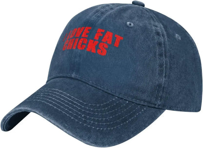 I Love Fat Chicks Retro Adjustable Baseball Cap