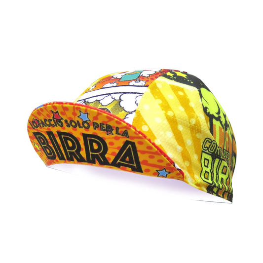 Yellow Beer Cycling Snapback Cap Quick-Dry Breathable Sports