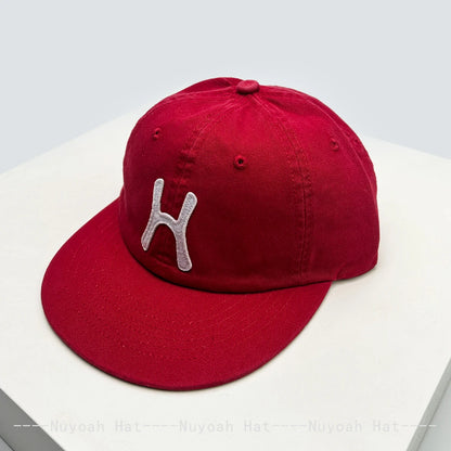 Retro H Patch Flat-Brim Snapback