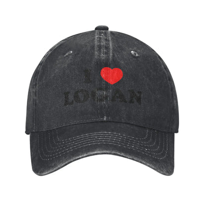 I Love Logan Adjustable Trucker Baseball Cap