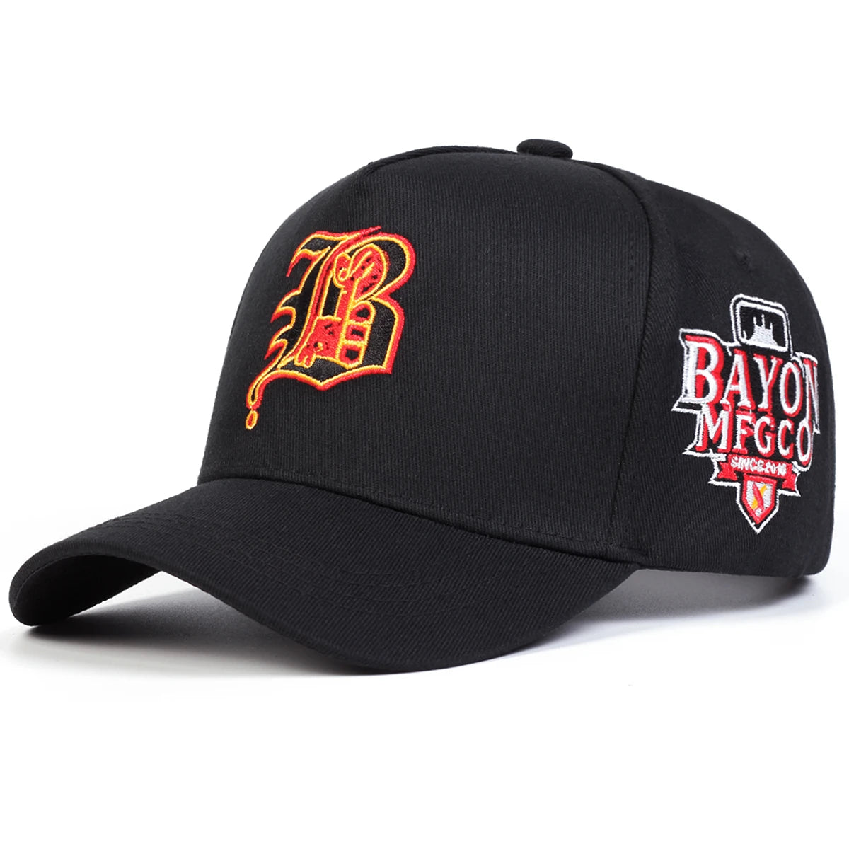 Unisex Gothic B Letter Bayon Mfgco Casual Baseball Cap