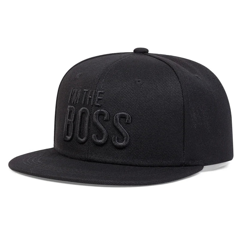 Unisex I'M THE BOSS Letter Embroidery Hip-hop Hats