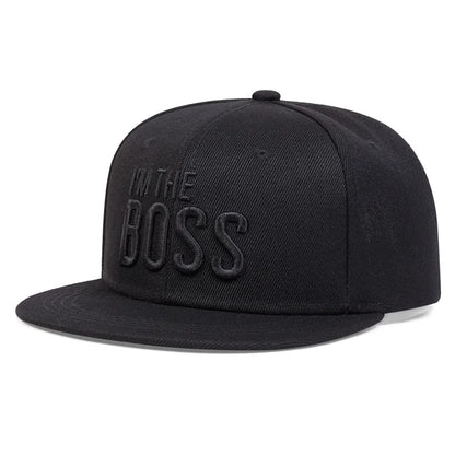 Unisex I'M THE BOSS Letter Embroidery Hip-hop Hats