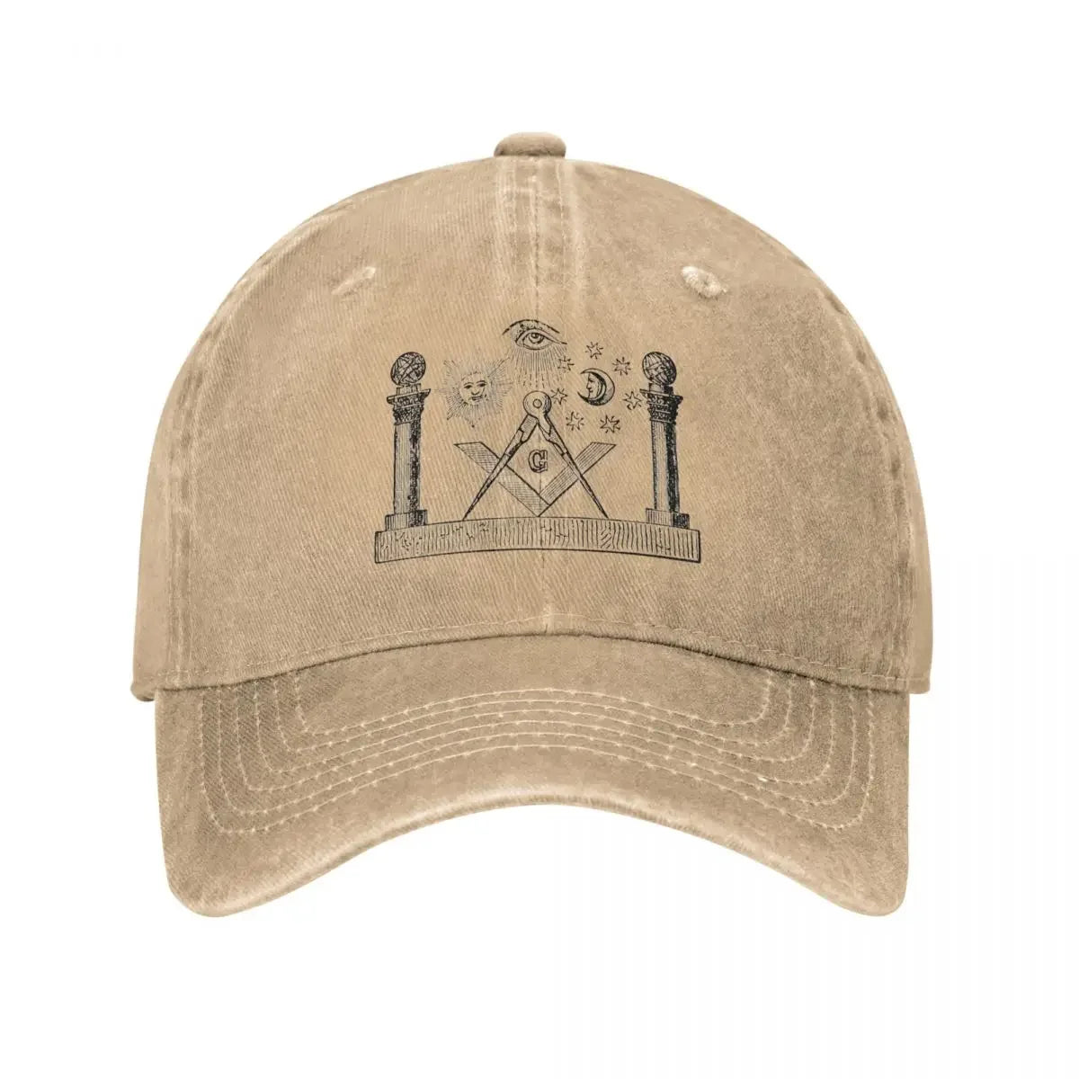 Classic Symbols Of Masonry Freemasonry Baseball Caps