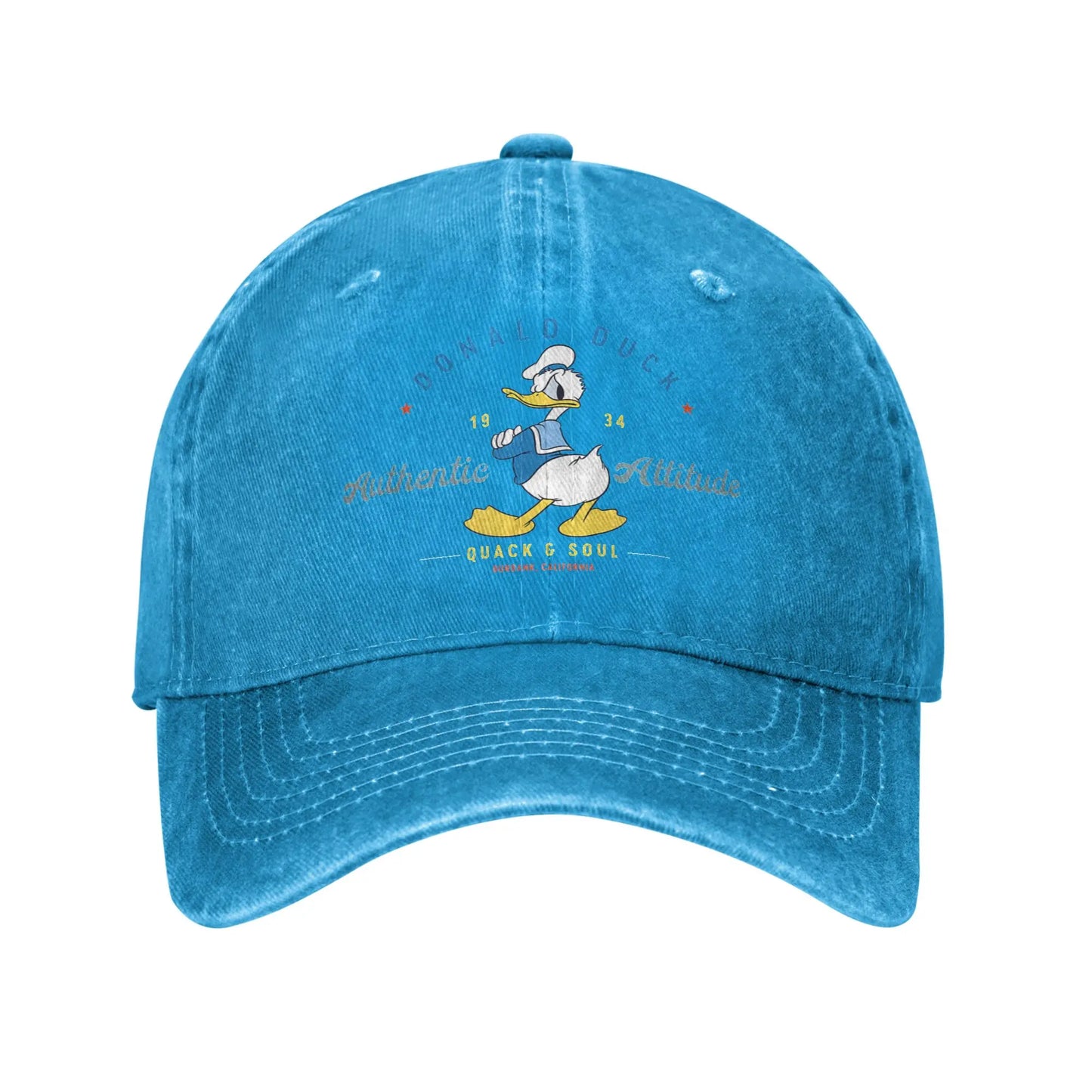Donald Duck Authentic Print Snapback Baseball Cap