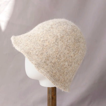 Vintage Wool Korean Winter Bucket Hat