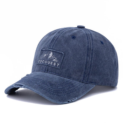 Vintage Mountain Peak Embroidered Baseball Cap
