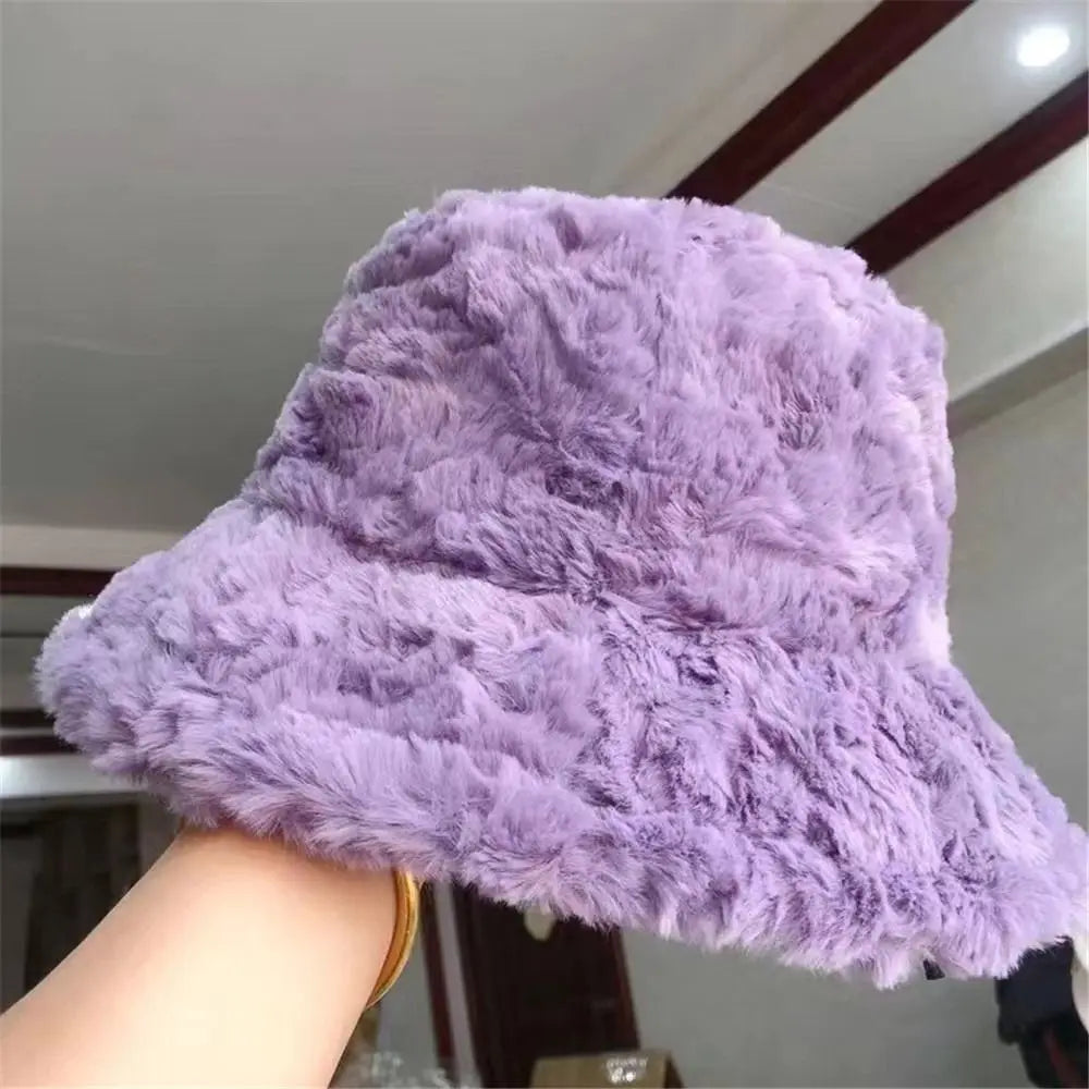 Harajuku Plush Winter Bucket Hat
