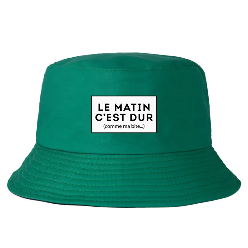 Funny French Quote Reversible Bucket Hat