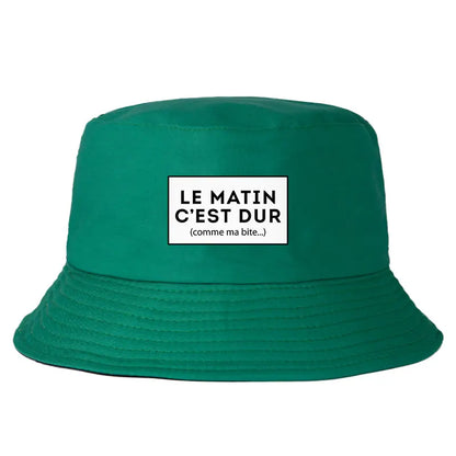 Funny French Quote Reversible Bucket Hat