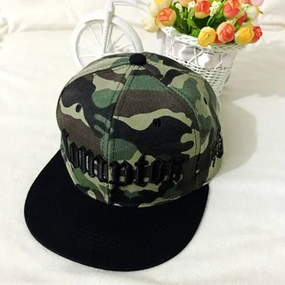 Unisex Compton Embroidered Hip Hop Snapback Cap