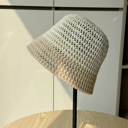 Japanese Hollow Out Summer Bucket Hat