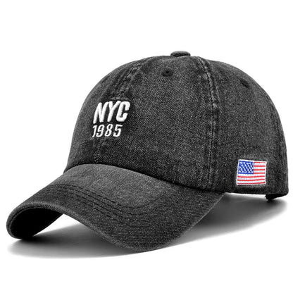 Summer Fishing Embroidered Letter Sun Baseball Cap