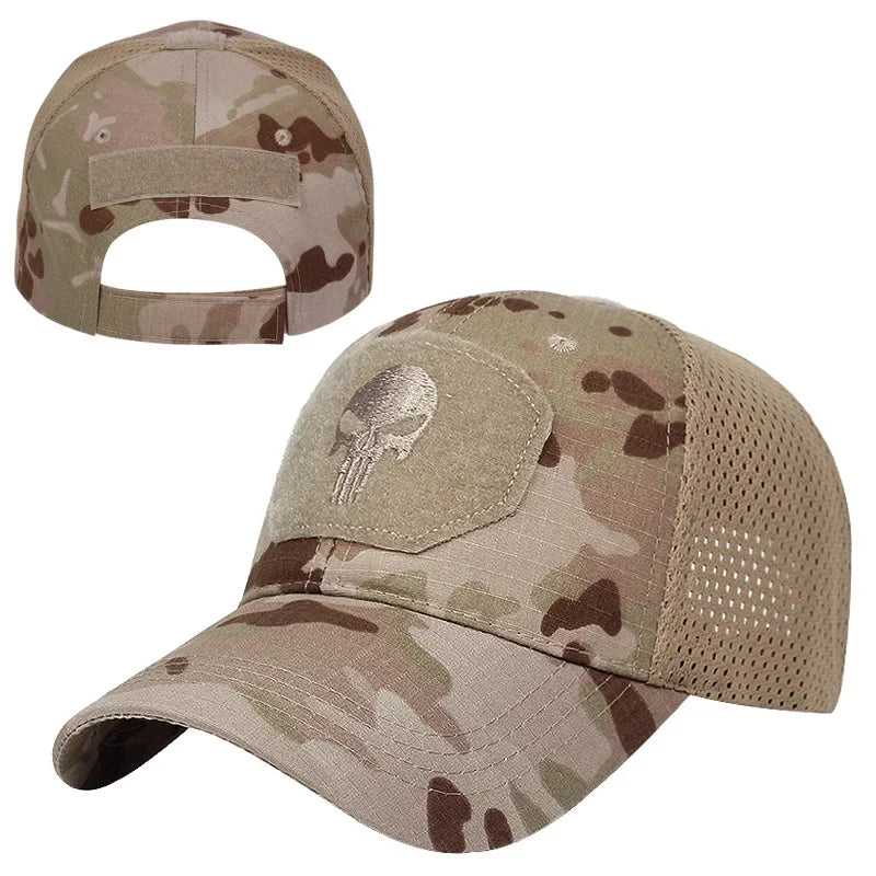 Camouflage Tactical Skull Baseball Cap