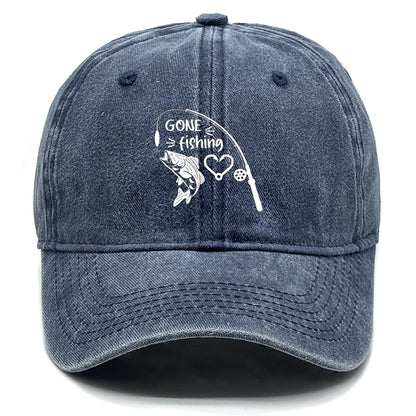 Fishing Skulls Washed Cotton Snapback Caps