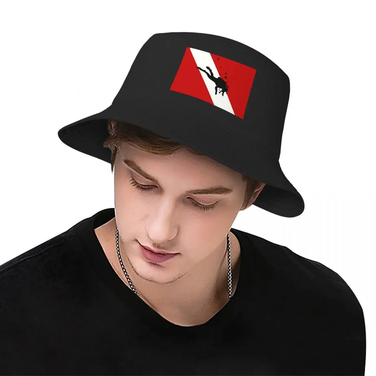 Scuba Dive Flag Bubble Outdoor Bucket Hat