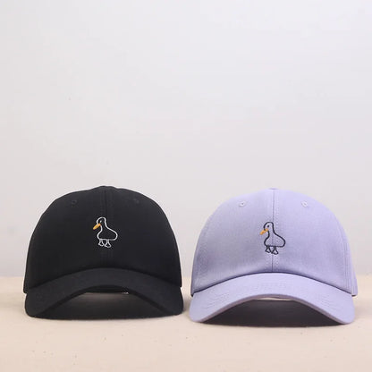 Duck Embroidered Casual Couple Baseball Cap