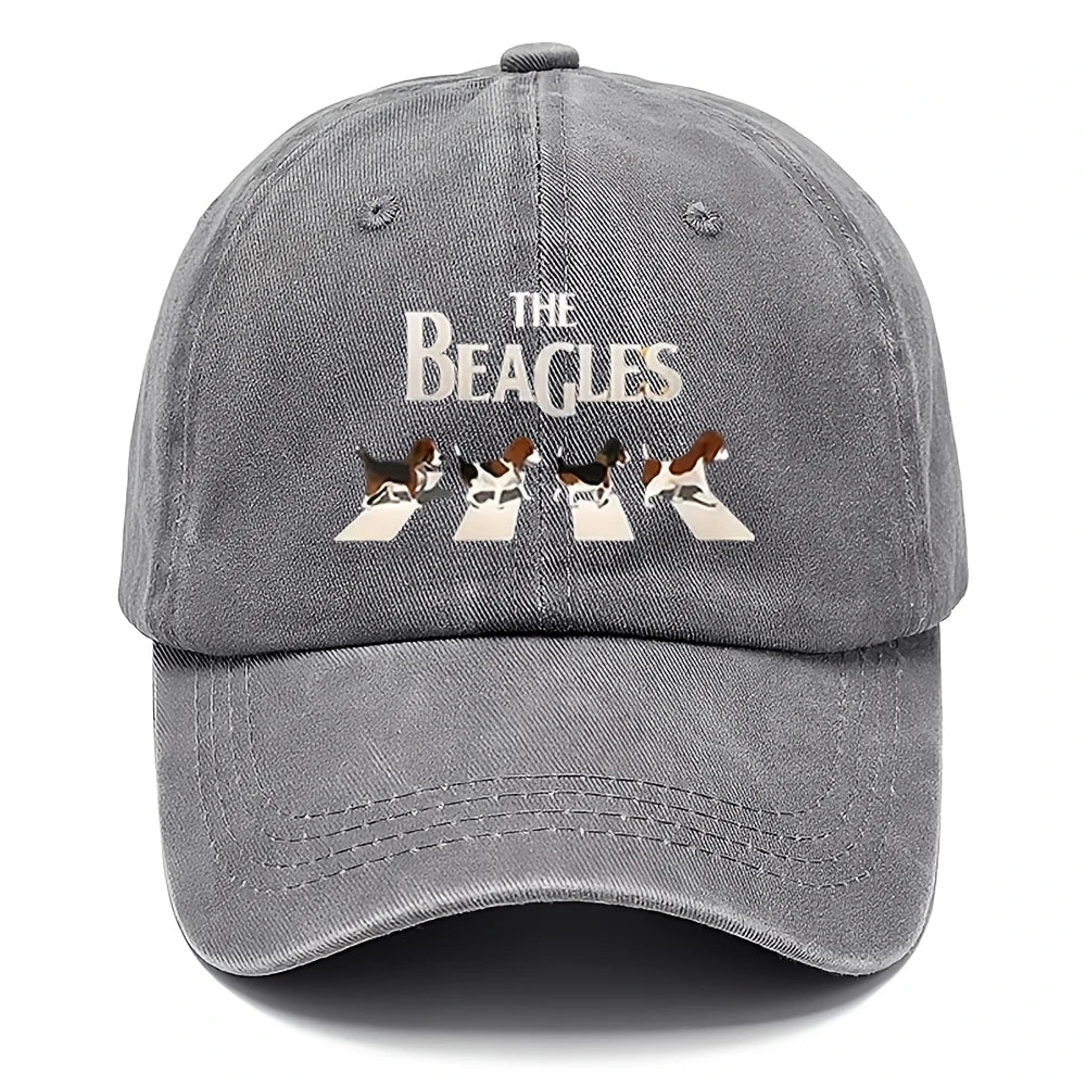 Casual Print Adjustable Washed Retro Baseball Cap
