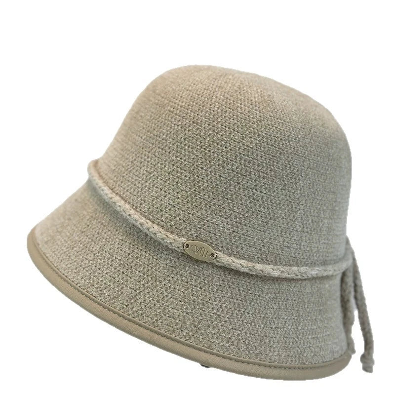 Hepburn Style Chenille Bucket Hat