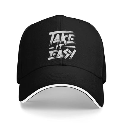 Art Letter Summer Take It Easy Baseball Cap