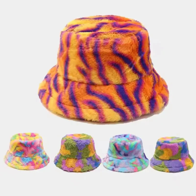 Women's Fluffy Fleece-Lined Bucket Hat