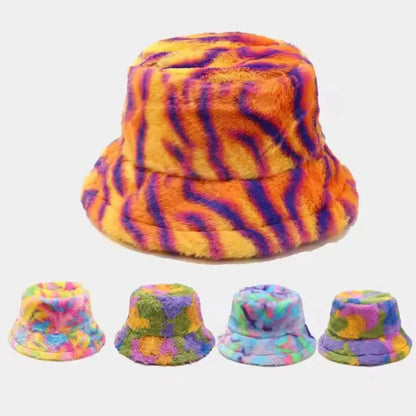 Women's Fluffy Fleece-Lined Bucket Hat