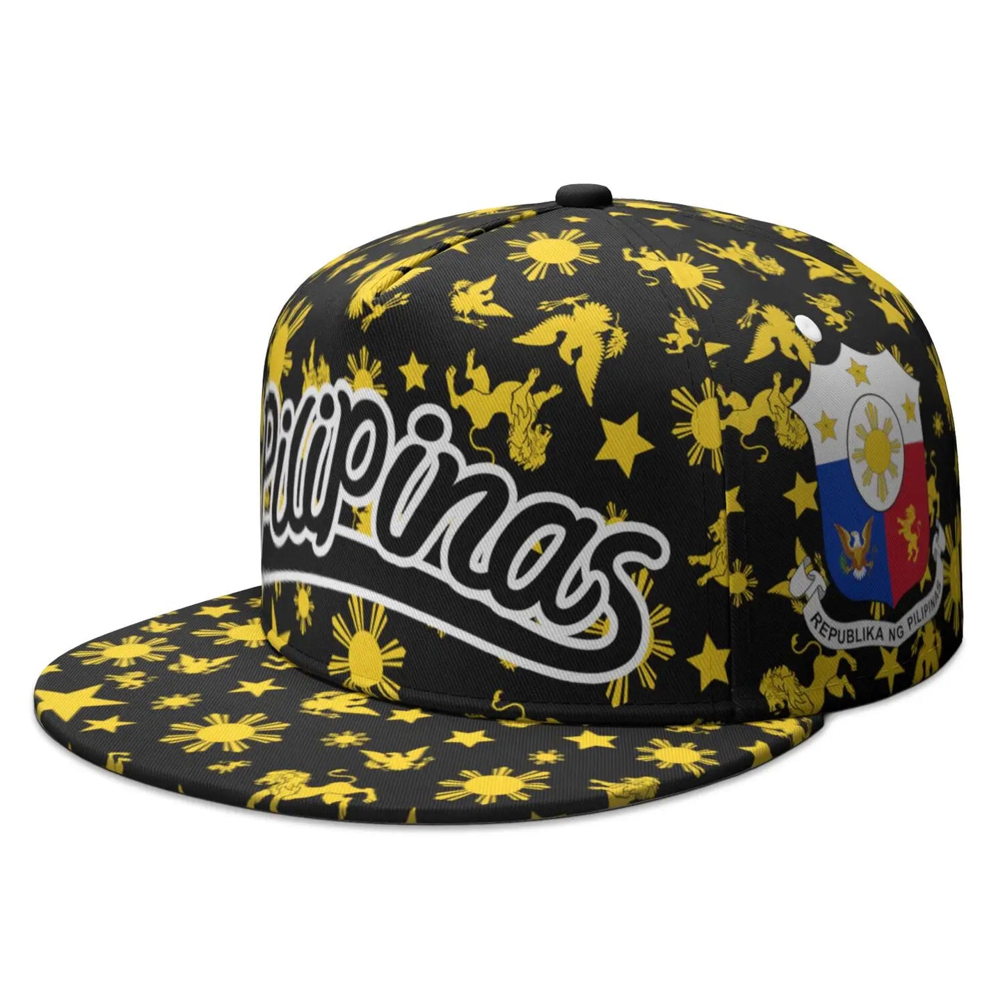 Philippines Flag Custom Name Snapback Cap