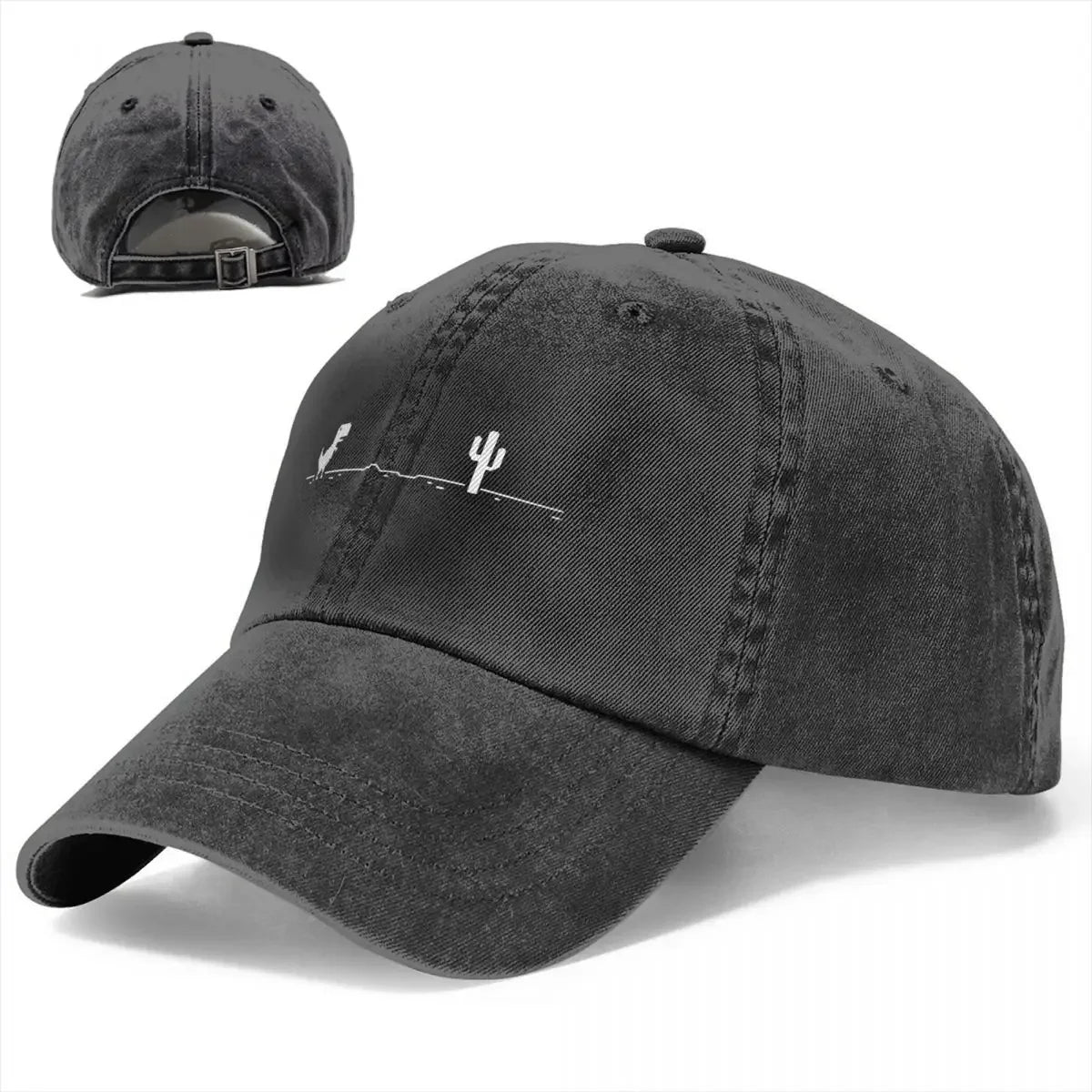 Dinosaur Graphic Distressed Baseball Cap