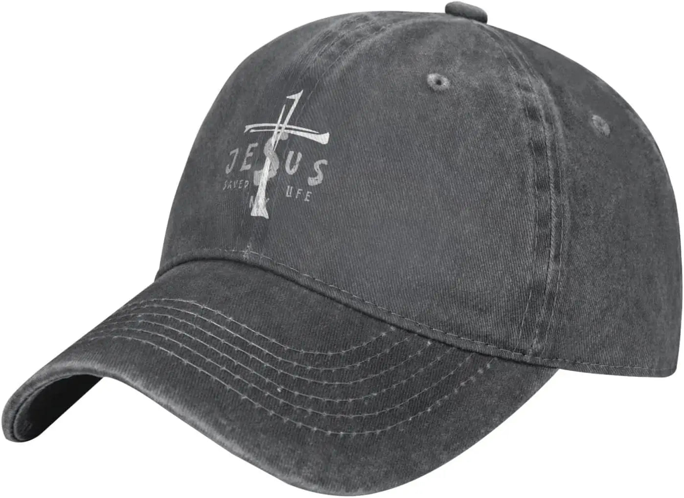 Jesus Saved My Life Cross Christian Baseball Cap