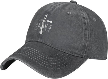 Jesus Saved My Life Cross Christian Baseball Cap