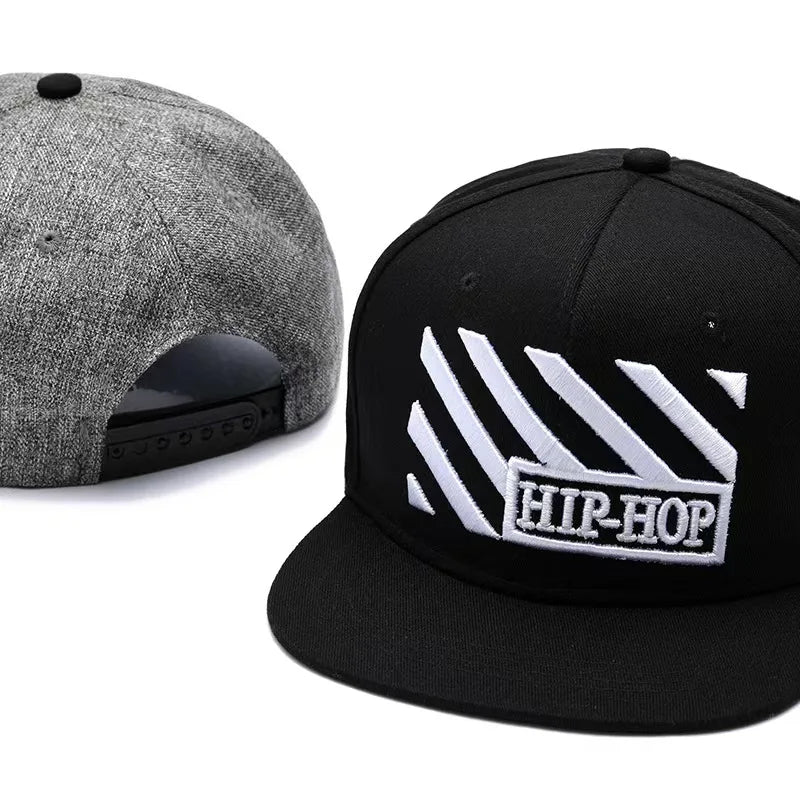 Korean Style Adjustable Flat Brim Hip Hop Baseball Hat