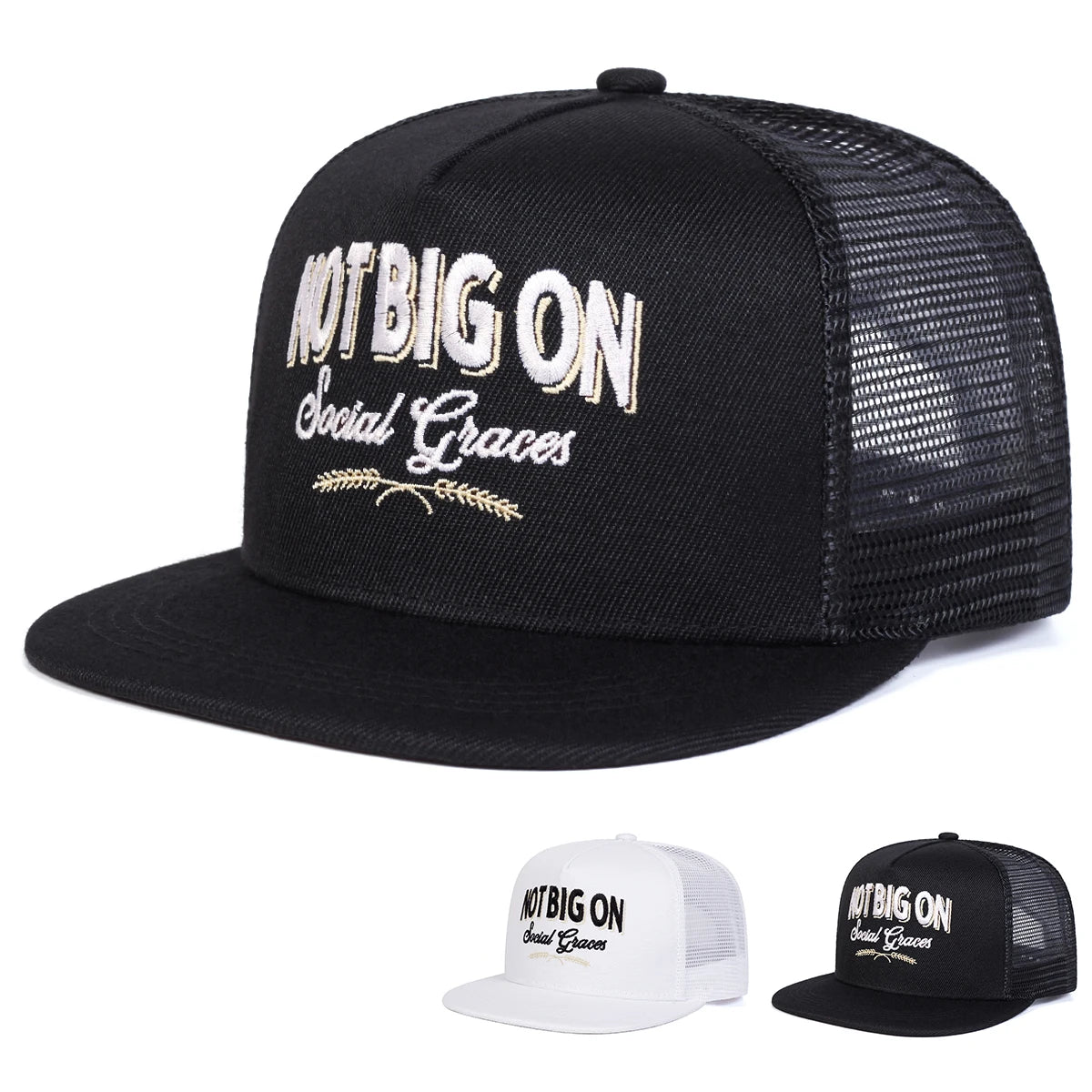 Unisex NOT BIG ON Embroidered Baseball Cap