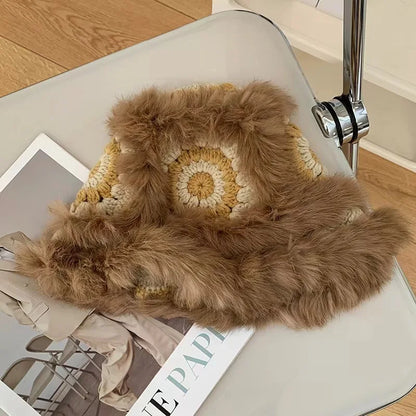 Lion Awakening Autumn Winter Fisherman Hat Women Cute Warm Cap