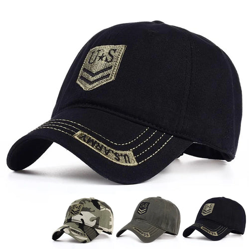 Unisex US Letter Embroidery Baseball Caps