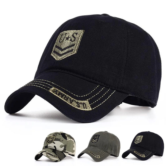 Unisex US Letter Embroidery Baseball Caps
